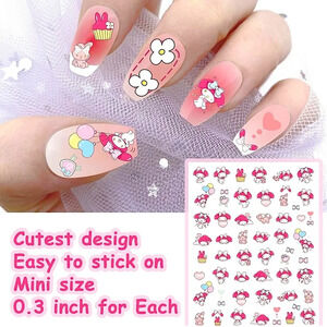 💌 BO/GO$6 My Melody Nail Stickers